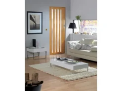 Falttür Larya Glas Eiche hell Nachbildung 84 cm x 205 cm