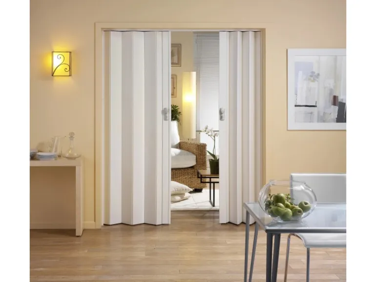 Falttür Spacy Dekor Weiß gekalkt 84 cm x 205 cm