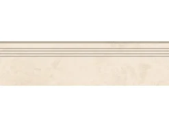 Feinsteinzeug Trittstufe Massa Ivory Glasiert Lappato Rektifiziert 30 x 120 cm