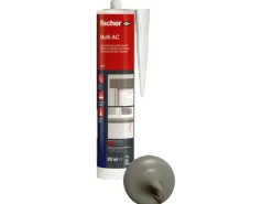 Fischer Acryldichtstoff Multi AC Grau 310 ml