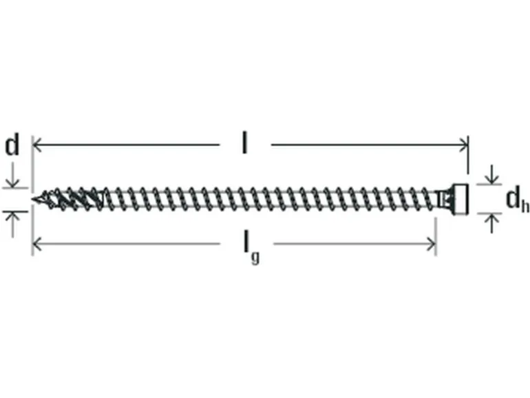 Fischer Holz-/Spanplattenschraube PowerFull II Ø 8 mm x 220 mm 50 Stück