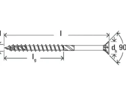 Fischer Holz-/Spanplattenschraube PowerFast II Ø 8 mm x 140 mm Senkkopf 50 Stück