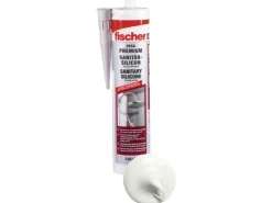 Fischer Sanitärsilicon DSSA Weiß 310 ml