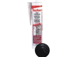 Fischer Sanitärsilicon DSSA Schwarz 310 ml