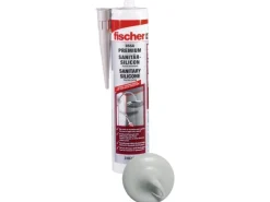 Fischer Sanitärsilicon DSSA Fugengrau 310 ml