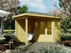 Fjordholz 5-Eck Gartenhaus Modell Evelyn 1B Kiefer Imprägniert