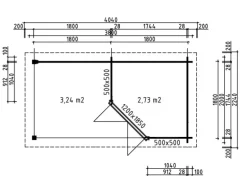 Fjordholz 5-Eck Gartenhaus Modell Evelyn 1B Kiefer Imprägniert