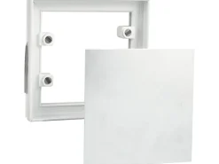 Fliesenrahmen aus Kunststoff mit Magneten & Trägerplatte Stahlblech 156 x 156 mm