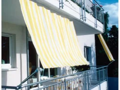 Floracord Balkonverkleidung Bausatz II Gelb-Weiß 270 cm x 140 cm