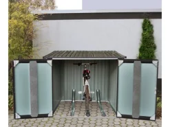 Floraworld Fahrradgarage 3 Fahrräder Anthrazit 163,5 cm x 204 cm