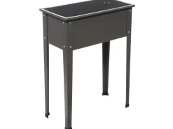 Floraworld Hochbeet Season Anthrazit 60 cm x 30 cm x 80 cm