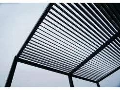 Floraworld Pergola mit Lamellendach Anthrazit 400 cm x 310 cm