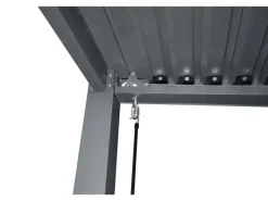 Floraworld Pergola mit Lamellendach Anthrazit 400 cm x 310 cm