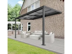 Floraworld Terrassenüberdachung Air Anthrazit (BxT) 390 cm x 299 cm