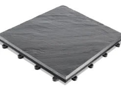 Florco Naturstein-Klickfliese Stone Schiefer, vollfl. 30x30x2,8 cm, 4 Stk/VPE