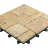 Florco Naturstein-Klickfliese Stone Travertine, Roma 30x30x2,8 cm, 4 Stk/VPE