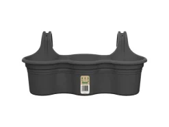 Florus Balkon-Hängetopf Mediterran Trio 52 cm x 26,2 cm x H 24 cm Anthrazit