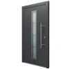 FM Türen AS68 Modell 01 1000 x 2000 Anthrazit Rechts Innen Beschläge Set 13 Glas 20