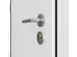 FM Türen AS68 Modell 21 1000 x 2100 Weiß Rechts Innen Beschläge Set 13 Glas 09