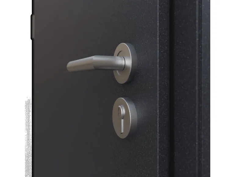 FM Türen AS68 Modell 67 1100 x2100 Anthrazit Links Innen Beschläge Set 01