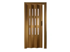 Forte Premium Kunststoff Zimmertür Luciana Braun Buche 3 Fenster