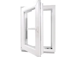 Framelux Kunststofffenster Proline Weiß 2-Fach Verglasung 600 x 1100 mm Linksanschlag