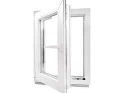 Framelux Kunststofffenster Proline Weiß 3-Fach Verglasung 500 x 1100 mm Linksanschlag
