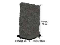 Galamio Granit Mauersteine 40x20x20 Gebrochen 1000kg