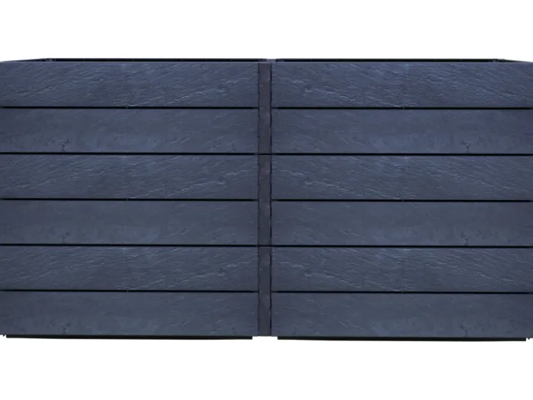 Garantia Hochbeet-System 2 L Ergo Quadro 75 cm x 160 cm x 80 cm Stone