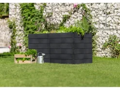 Garantia Hochbeet-System 2 L Ergo Quadro 75 cm x 160 cm x 80 cm Stone