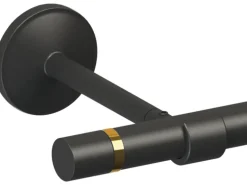 Gardinenstangen-Endstück Schwarz Zylinderform Ø 19 mm