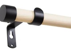 Gardinenstangen-Set Holz Naturfarben 160 cm