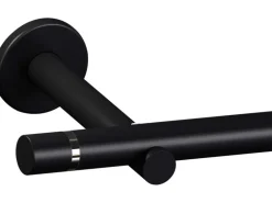 Gardinenstangen-Set Metall Schwarz 240 cm