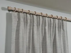 Gardinia Gardinenstangen-Set Shorty Ø 2,5 cm Eiche Castell Gekälkt 240 cm FSC®