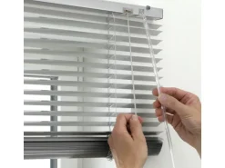 Gardinia Aluminium Jalousie 120 cm x 175 cm Silber