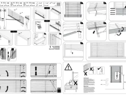 Gardinia Aluminium Jalousie 120 cm x 175 cm Silber