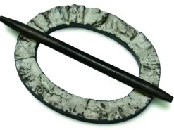 Gardinia Dekoring Oval Holz Wenge 12 cm x 9,5 cm