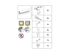 Gardinia Doppelrollo EasyFix 120 cm x 150 cm Schwarz