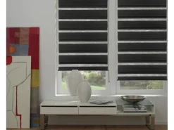 Gardinia Doppelrollo EasyFix 120 cm x 150 cm Schwarz