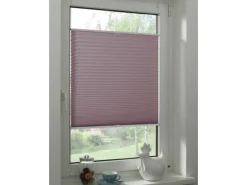 Gardinia Easy Fix Plissee Greta Verspannt Perlmuttrosa 60 cm x 130 cm