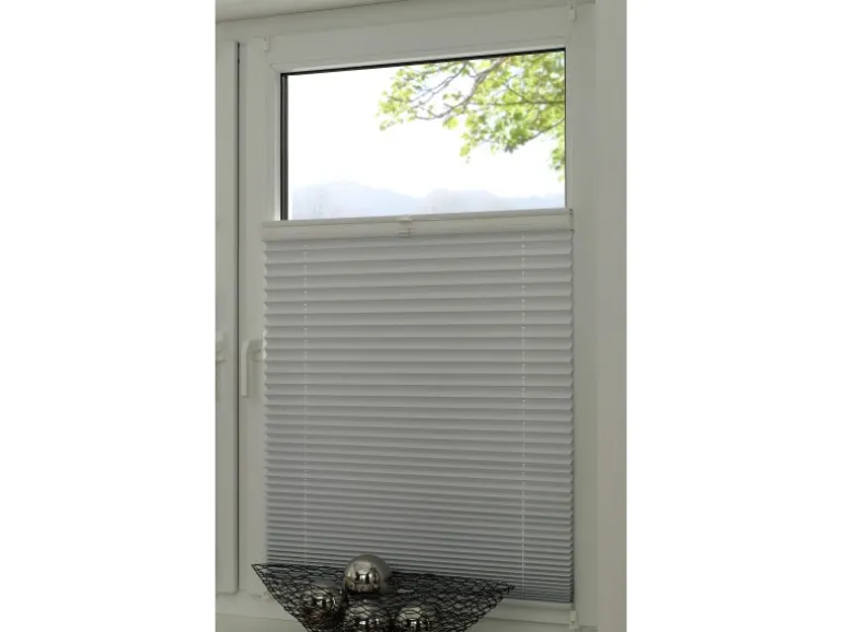 Gardinia Easy Fix Plissee Tag und Nacht Weiß 60 cm x 130 cm