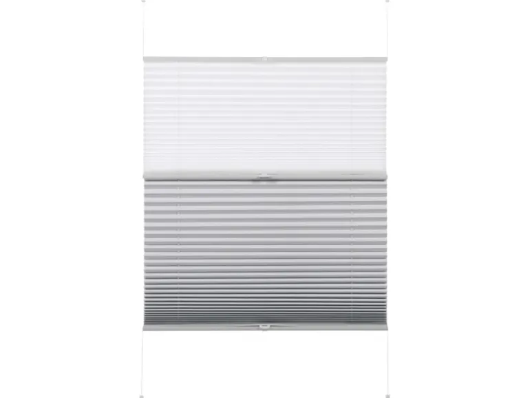 Gardinia Easy Fix Plissee Tag und Nacht Weiß 60 cm x 130 cm
