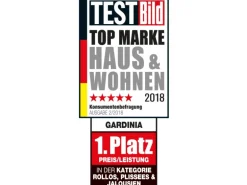 Gardinia Easy Fix Plissee Tag und Nacht Weiß 90 cm x 210 cm