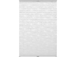 Gardinia Easy Fix Plissee Weiß 100 cm x 130 cm mit 2 Bedienschienen