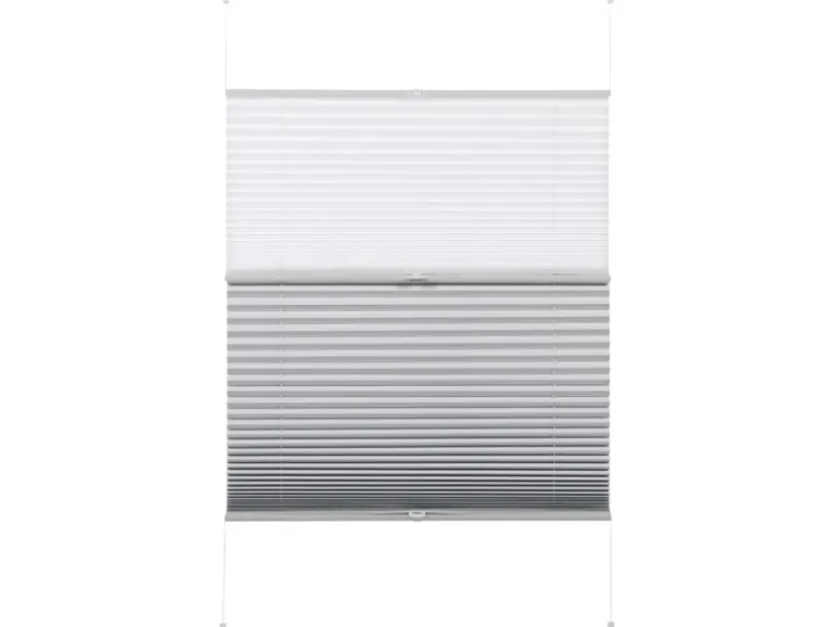 Gardinia Easy Fix Plissee Tag und Nacht Weiß 100 cm x 130 cm