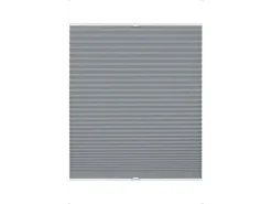 Gardinia Easy Fix Plissee Greta Verspannt Rauchblau 100 cm x 130 cm