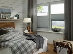 Gardinia Easy Fix Plissee Tag und Nacht Weiß 90 cm x 130 cm