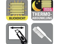 Gardinia Easy Fix Plissee Tag und Nacht Weiß 90 cm x 130 cm