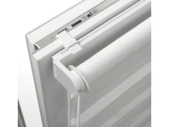 Gardinia Easyfix Doppelrollo mit Montageschiene 90 cm x 220 cm Weiß