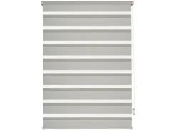 Gardinia Easyfix Doppelrollo mit Montageschiene 120 cm x 150 cm Grau